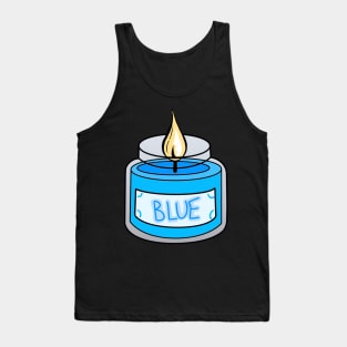 Cool Blue Candle Tank Top